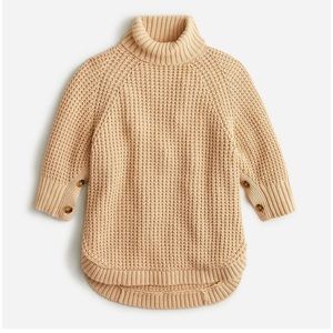 J. Crew turtleneck cotton poncho